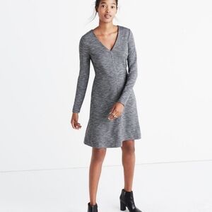 Madewell Long sleeve gray dress 12